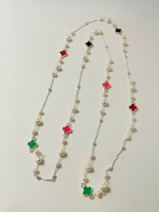 Four Leaf Clovers Necklace
